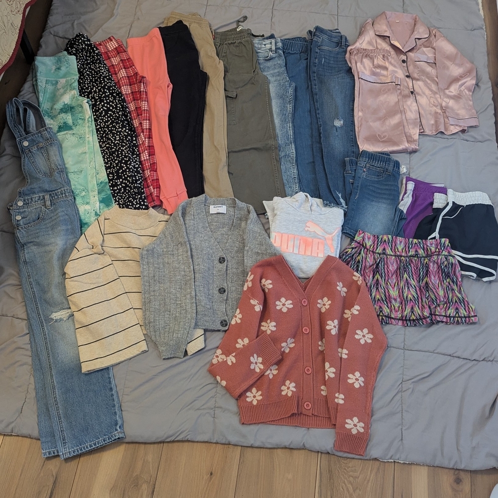 Cardigan and Clothing Bundle For Girls 7-8 Years Old